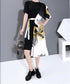 Split Abstract Art Dress